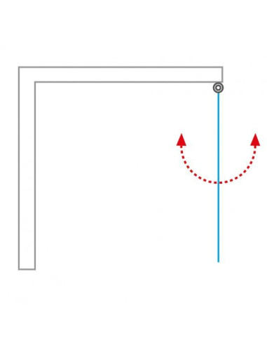 Душевые двери TCO1/900 br/glass, TCO1/900  2 шт. - 4