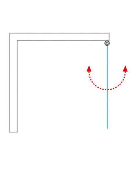 Kvadrātveida dušas durvis 2gab. TCO1/900+TCO1/900, brilliant glass - 4