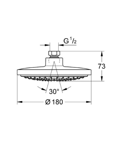 Hansgrohe augšējā duša Raindance AIR 27492000 - 1