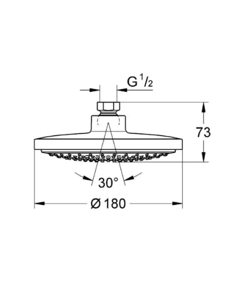 Hansgrohe augšējā duša Raindance AIR 27492000 - 1