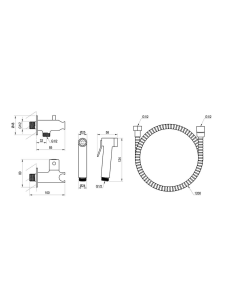 Ravak bidet shower set X070166 - 1 2