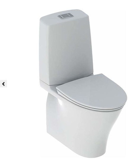 IFö Vinta Art grīdas tualetes pods, horizontāls vai vertikāls un nosegts izvads, piestiprināšana ar silikona hermētiķi, 2 režīmu