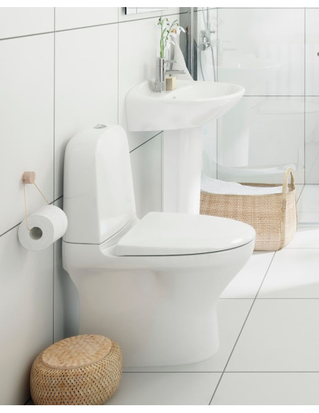 Tualetes pods Estetic 8300, apslēpts S/P tipa sifons, Hygienic Flush mala, duālā skalošana, vāks ar Soft Close/Quick Release, Ce