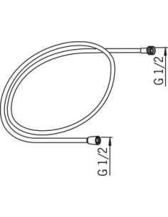 Oras Sensiva 241014-60 dušas šļūtene L1500, satīns 2