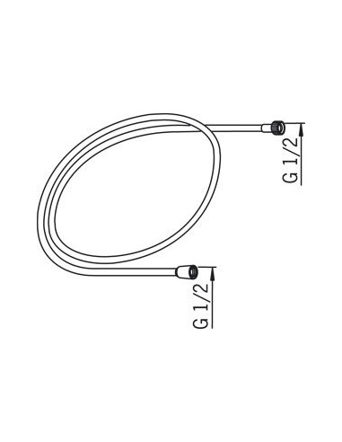 Oras Sensiva 241014-60 dušas šļūtene L1500, satīns