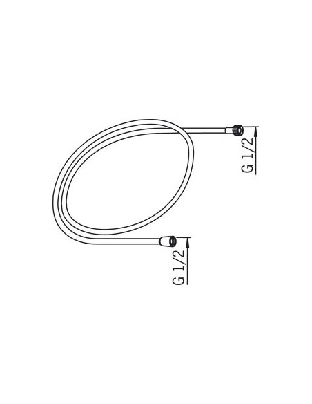 Oras Sensiva 241014-60 dušas šļūtene L1500, satīns