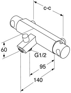 Ūdens maisītājs vannai Coloric termostats Rough... 2