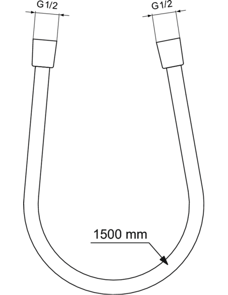 Ideal Standard IdealFlex dušas šļūtene, L1500 - 2
