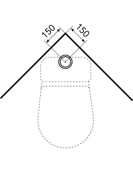 Tualetes pods Nautic 1500, slēpts S veida savienojums, Hygienic Flush mala, duālā skalošana, vāks ar Soft Close/Quick Release, C