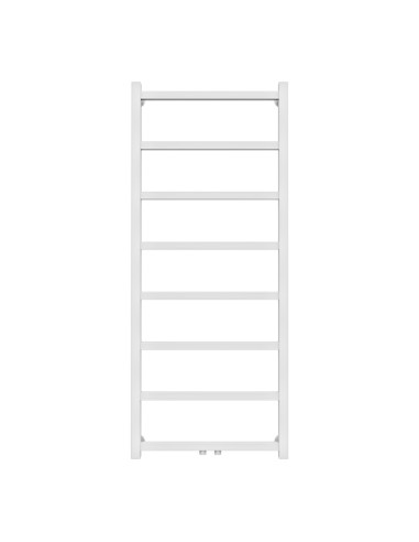 Wellmer ūdens dvieļu žāvētājs ATLANTA balts 1200x500 dubultais pieslēgums nerūsējošais tērauds