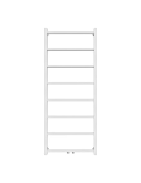 Wellmer ūdens dvieļu žāvētājs ATLANTA balts 1200x500 dubultais pieslēgums nerūsējošais tērauds