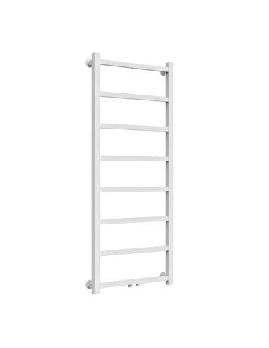 Wellmer ūdens dvieļu žāvētājs ATLANTA balts 1200x500 dubultais pieslēgums nerūsējošais tērauds