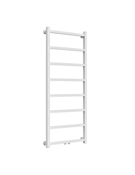 Wellmer ūdens dvieļu žāvētājs ATLANTA balts 1200x500 dubultais pieslēgums nerūsējošais tērauds