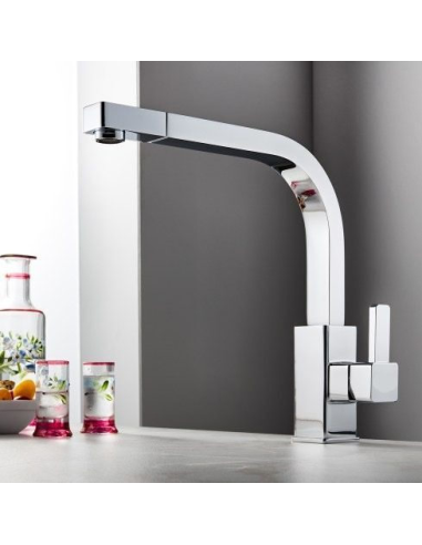 Kitchen sink faucet with pull-out spray 28881 C, JAVA - 4