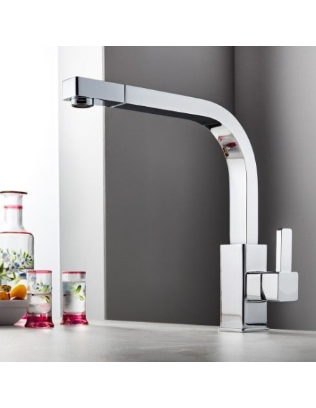 Kitchen sink faucet with pull-out spray 28881 C, JAVA - 4