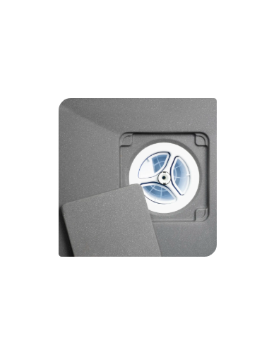 Deante Easy-Clean Shower tray waste kit, cleaned from the top NHC_029C - 8