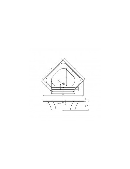 Riho Austin built-in bathtub