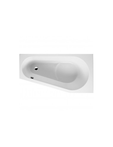 Delta acryl bathtub 150x80, left, high gloss white