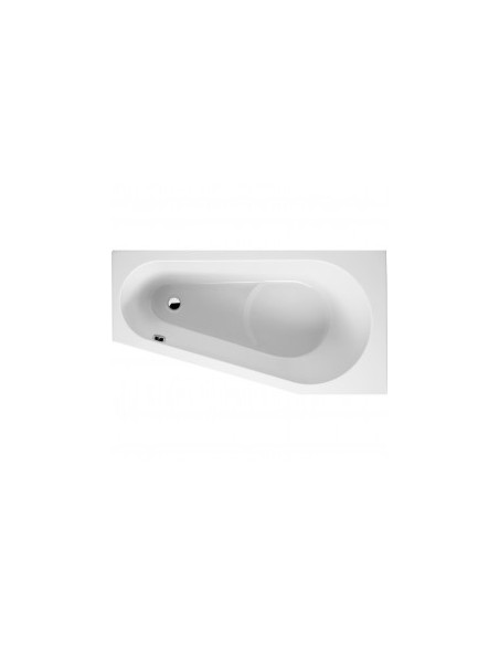 Delta acryl bathtub 150x80, left, high gloss white