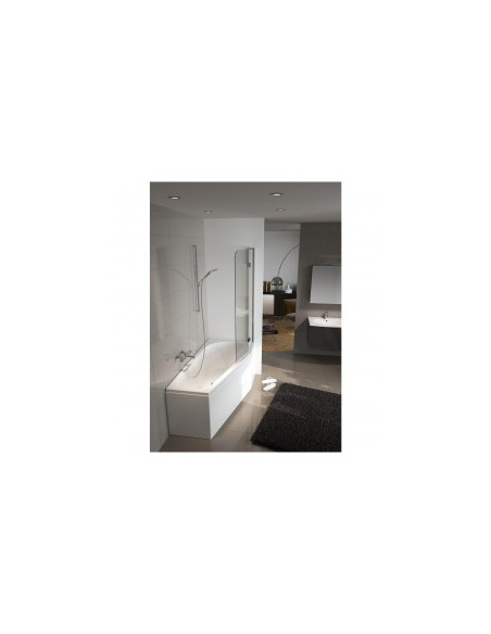 Delta acryl bathtub 150x80, left, high gloss white