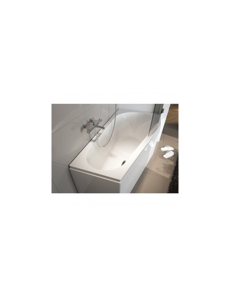 Delta acryl bathtub 160x80, left, high gloss white