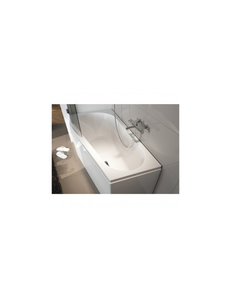 Delta acryl bathtub 160x80, right, high gloss white