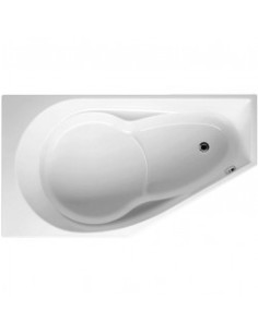 Yukon acryl bathtub 160x90, right, high gloss white