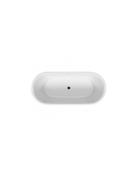 Inspire freestanding bathtub 180x80 compleet, high gloss white