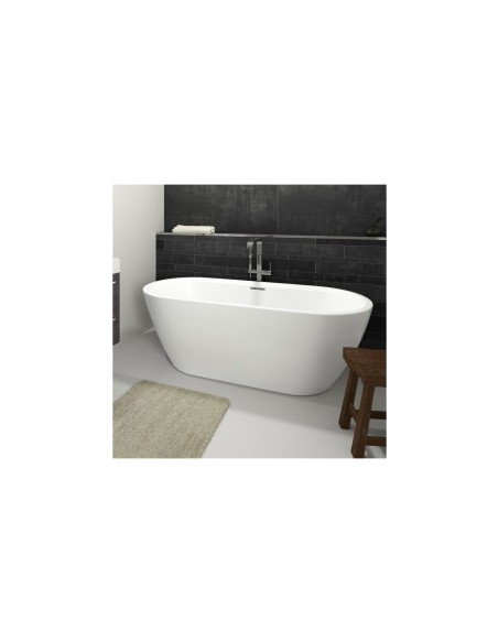 Inspire freestanding bathtub 180x80 compleet, high gloss white