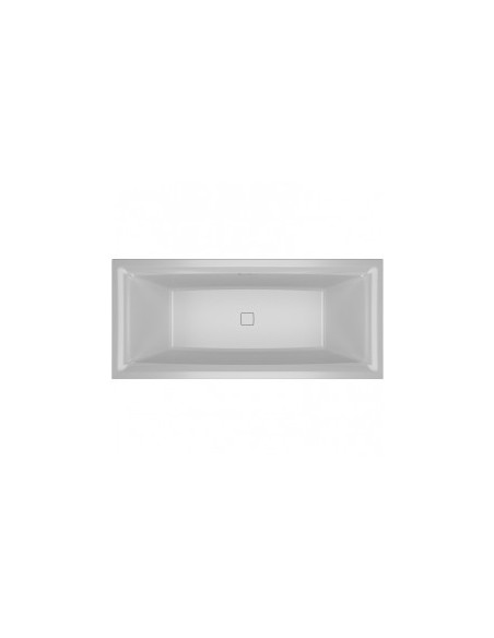 Still Square acryl bathtub 180x80 Incl siphon, high gloss white