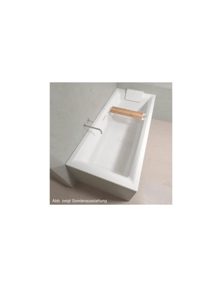 Still Square acryl bathtub 180x80 Incl siphon, high gloss white