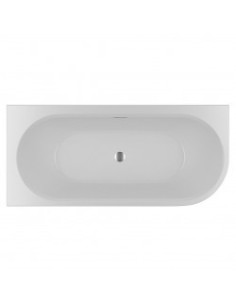 Desire corner 184x84 right compleet, high gloss white