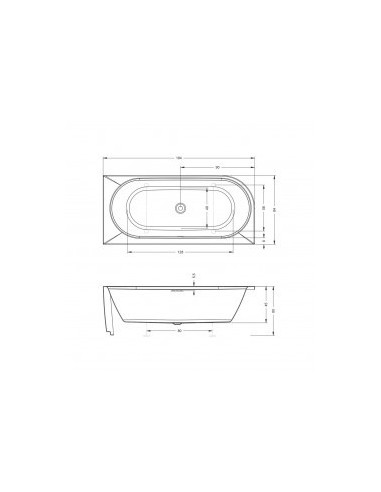 Desire corner bathtub 184x84 left compleet,...