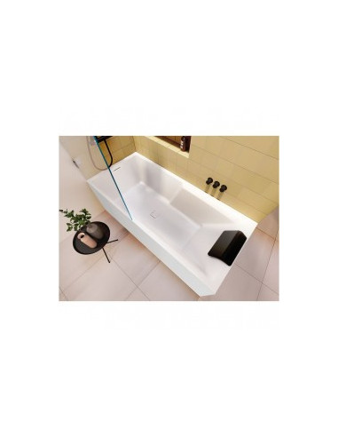 Still Shower 180x80 right PL&PL, high gloss white