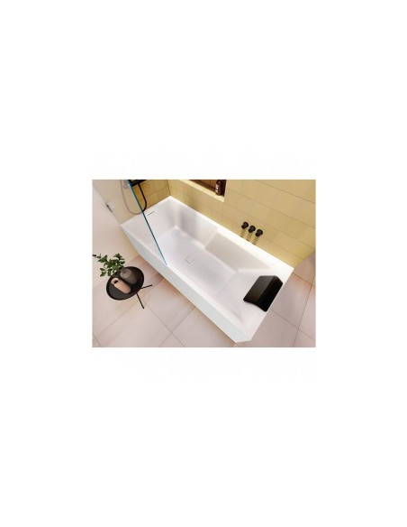 Still Shower 180x80 right PL&PL, high gloss white