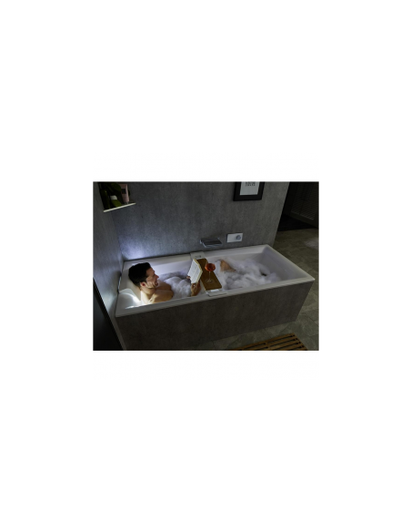 Still Square bathtub 170x75 Fall Chr Pill L+R, white/chrome