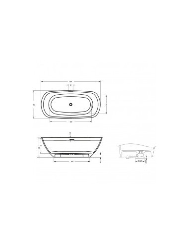 Riho Bilo Solid Surface Freestanding Bathtub