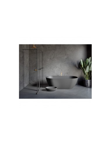 Bilbao solid bad incl sifon, 170x80, anthracite...