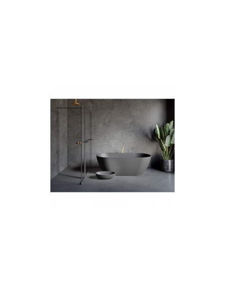 Bilbao solid bad incl sifon, 170x80, anthracite matt