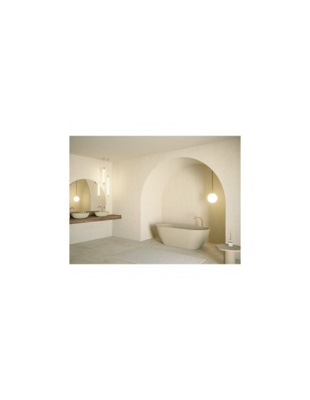 Bilbao solid bad incl sifon, 170x80, pebble grey