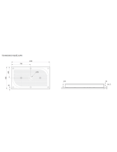 PAA dušas paliktnis LARGO 80x140 - 3 2