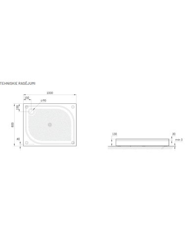 PAA dušialus LARGO 80x100 - 5