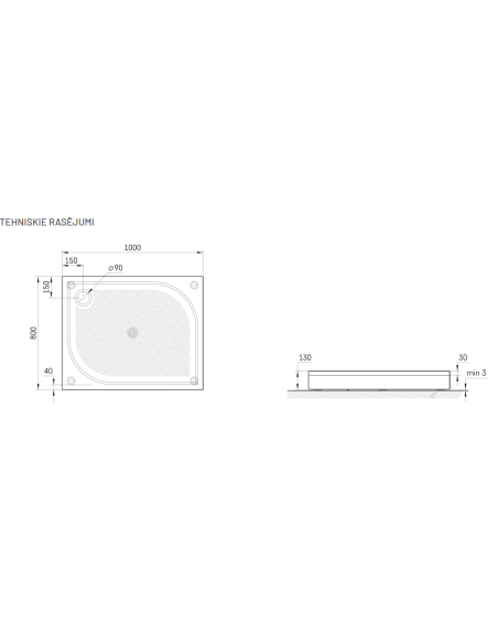 PAA dušialus LARGO 80x100 - 5