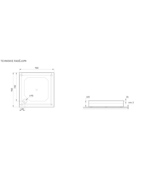 PAA dušialus CLASSIC KV 90 - 5