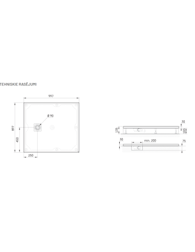 PAA dušialus Lettera 90 × 100 - 10