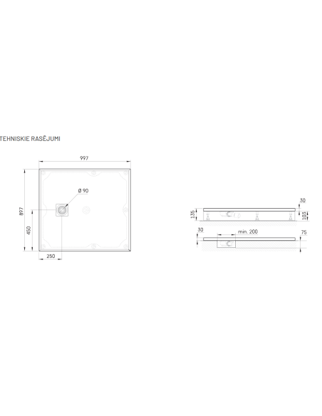 PAA dušialus Lettera 90 × 100 - 10