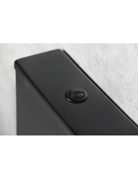 PACO RIMLESS WC-pott sisseehitatud ühendusega, matt must, PC1012WRB - 3