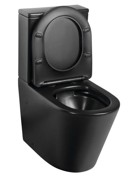 PACO RIMLESS unitazo dubuo su įmontuota jungtimi, juodas matinis, PC1012WRB - 6