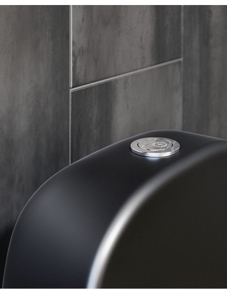 Toilet bowl Estetic 8300, Hygienic Flush rim, lid with Soft Close/Quick Release, black - 3