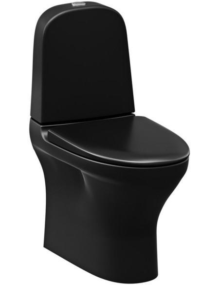 Toilet bowl Estetic 8300, Hygienic Flush rim, lid with Soft Close/Quick Release, black - 4